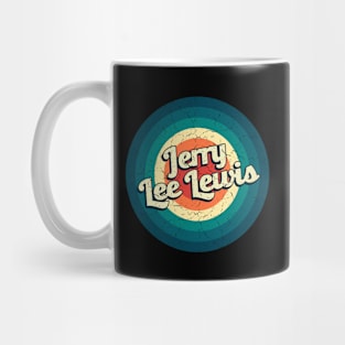 Graphic Jerry Lee Name Retro Vintage Circle Mug